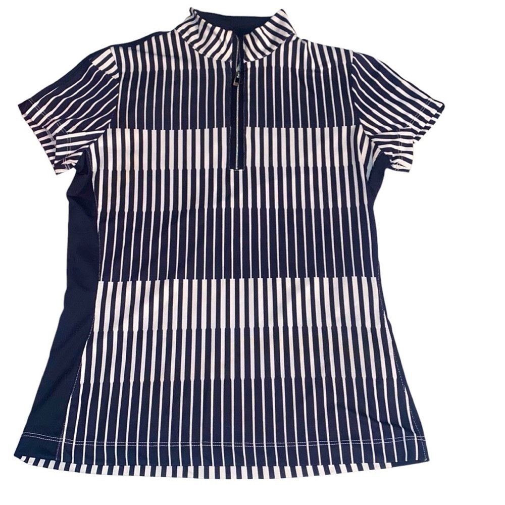 NWOT TAIL WHITE LABEL GOLF ACTIVEWEAR VERTICAL STRIPED TOP SIZE XS